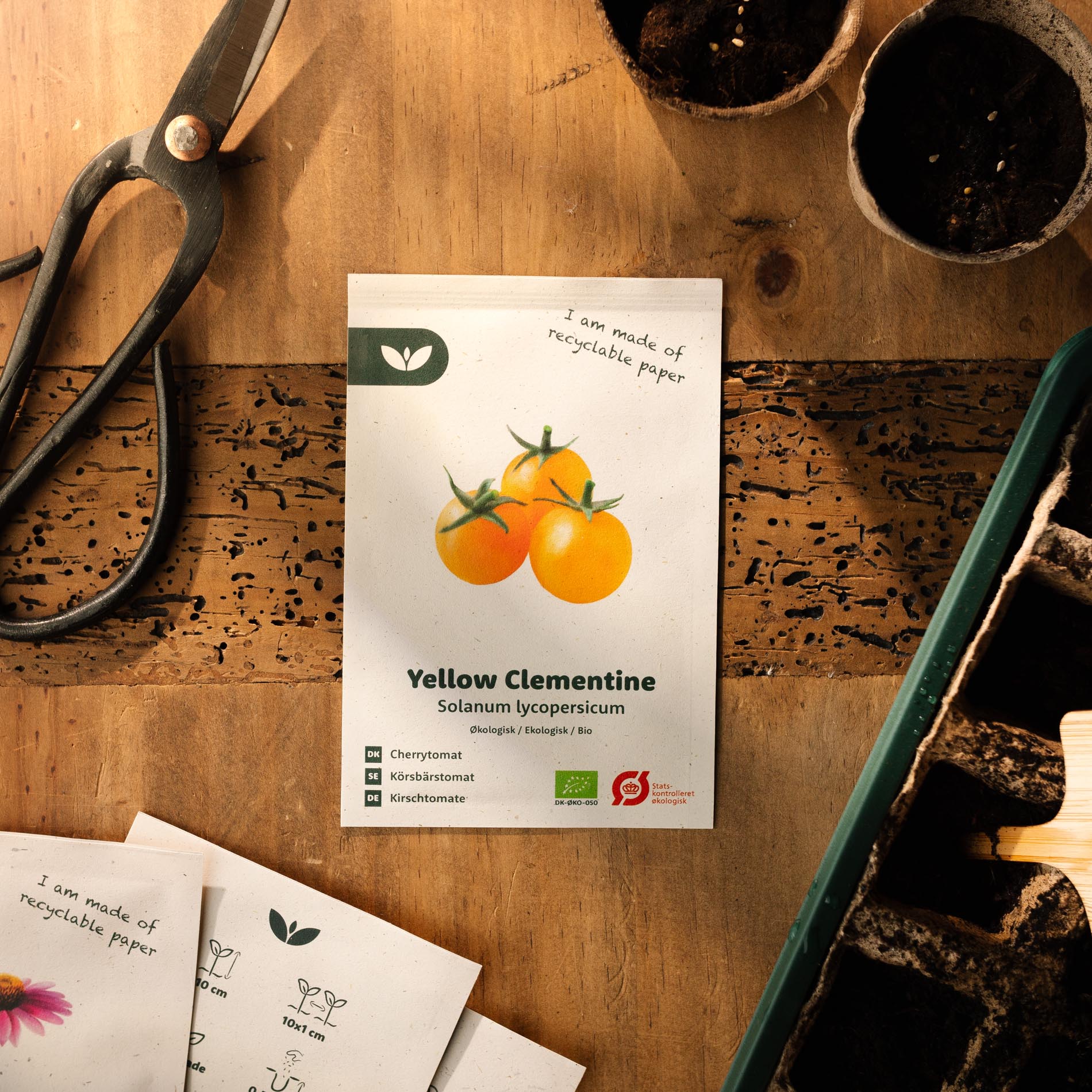 Cherrytomatfrø 'Yellow Clemetine' – 20 Økologiske Frø