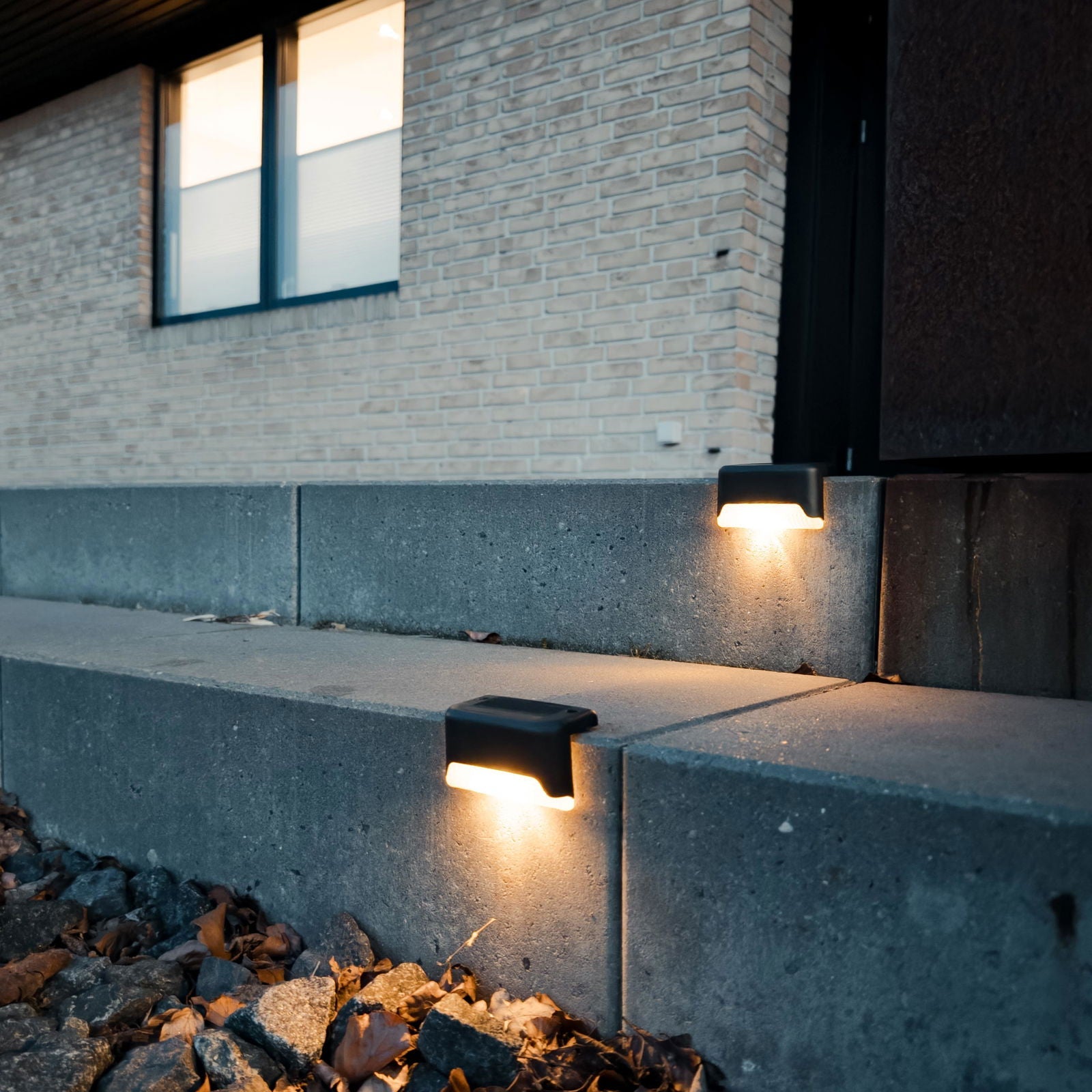 Solar LED Trappelys – 4 pak