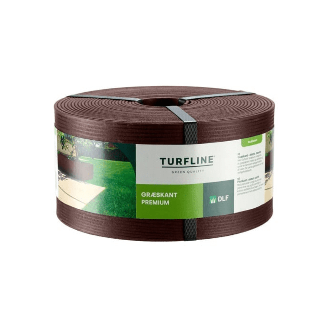 Turfline Græskant Premium, brun - 8m/12,5cm/3 mm
