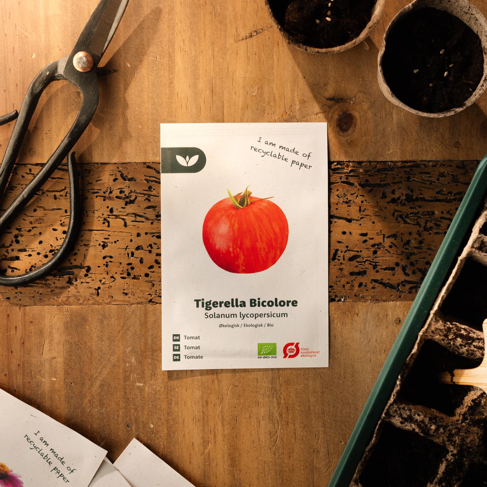 Tomat frø "Tigerella Bicolore" - 40 Økologiske Frø