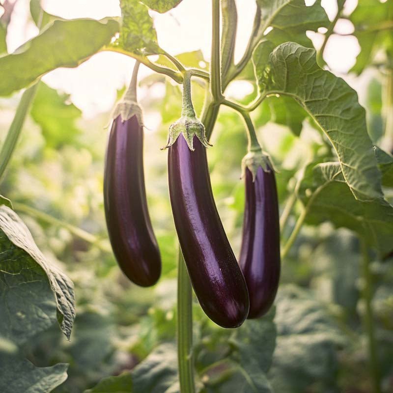 Aubergine frø 'De Barbentane' - 20 Økologiske Frø