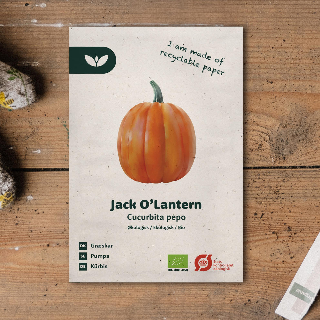 Græskar 'Jack O’Lantern' - 4 Økologiske Frø