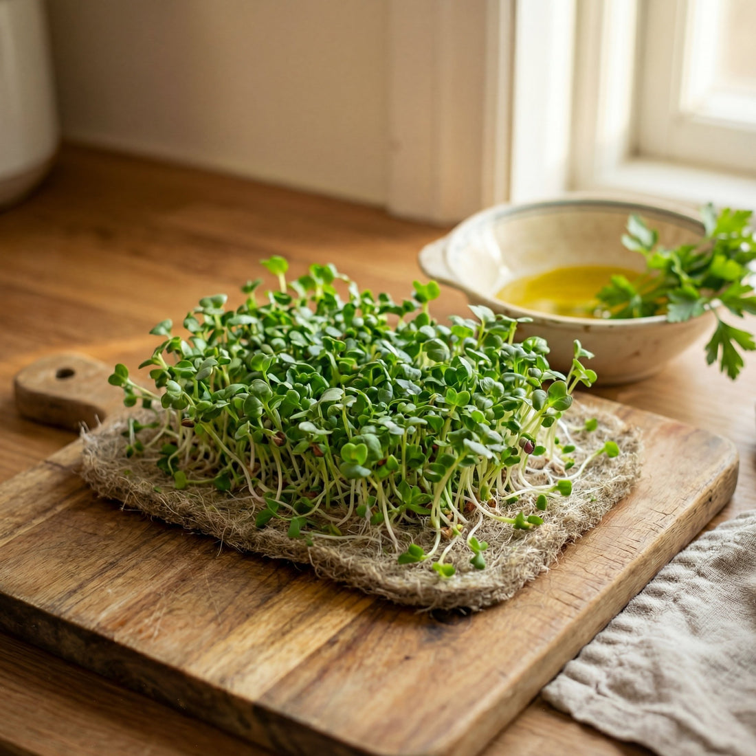 Mikrogrønt hampmåtte, 10 stk.