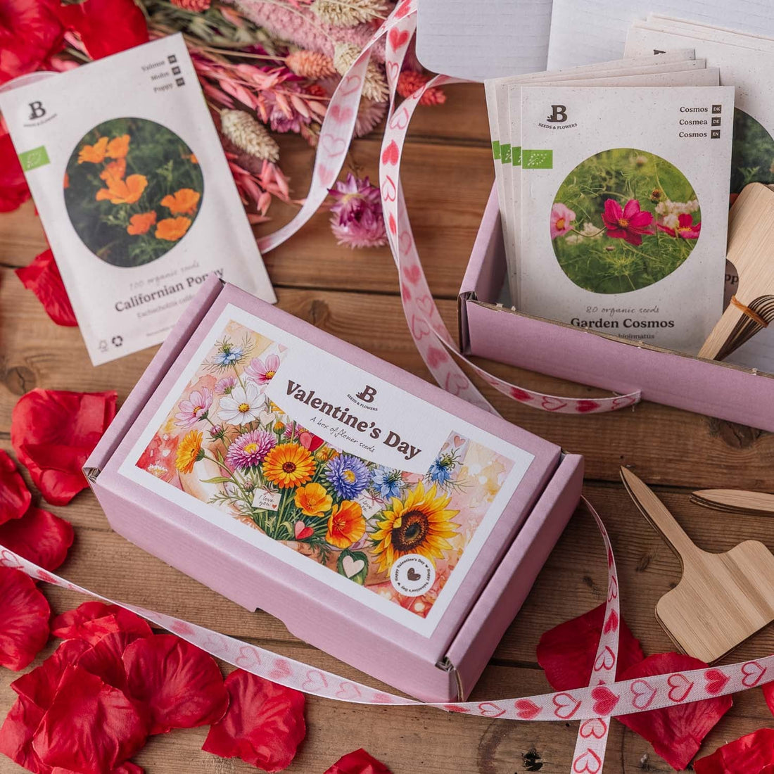 Valentins frøpakken - 10 poser økologiske frø