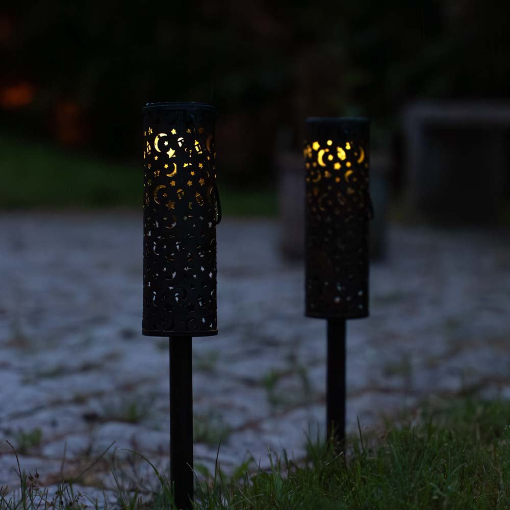 Zira solar lanterne m. mønster 2 pak